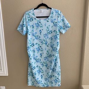 Pink blush maternity dress